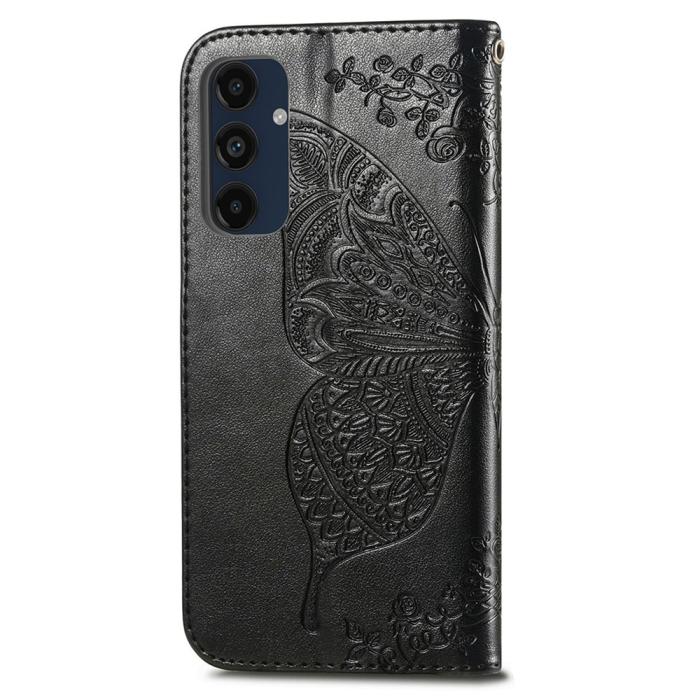 Bild 5, Samsung Galaxy A16 Fodral Med Fjäril Tryck Svart