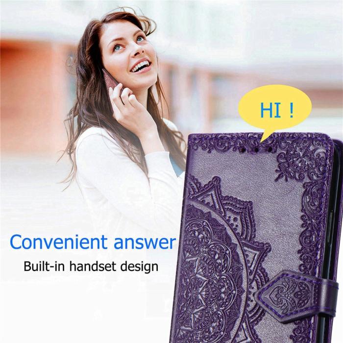 Bild 5, Samsung Galaxy A16 Fodral Med Mandala Tryck Lila