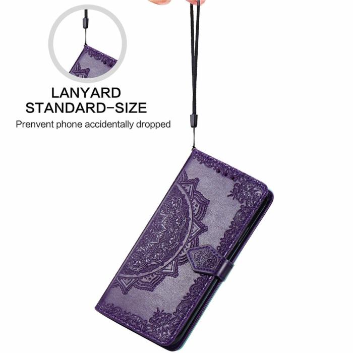 Bild 6, Samsung Galaxy A16 Fodral Med Mandala Tryck Lila
