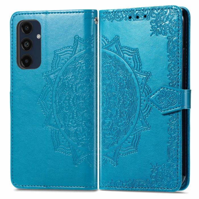 Bild 1, Samsung Galaxy A16 Fodral Med Mandala Tryck Blå
