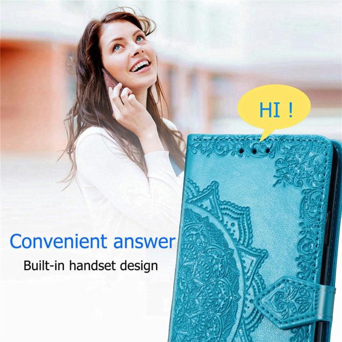 Bild 5, Samsung Galaxy A16 Fodral Med Mandala Tryck Blå