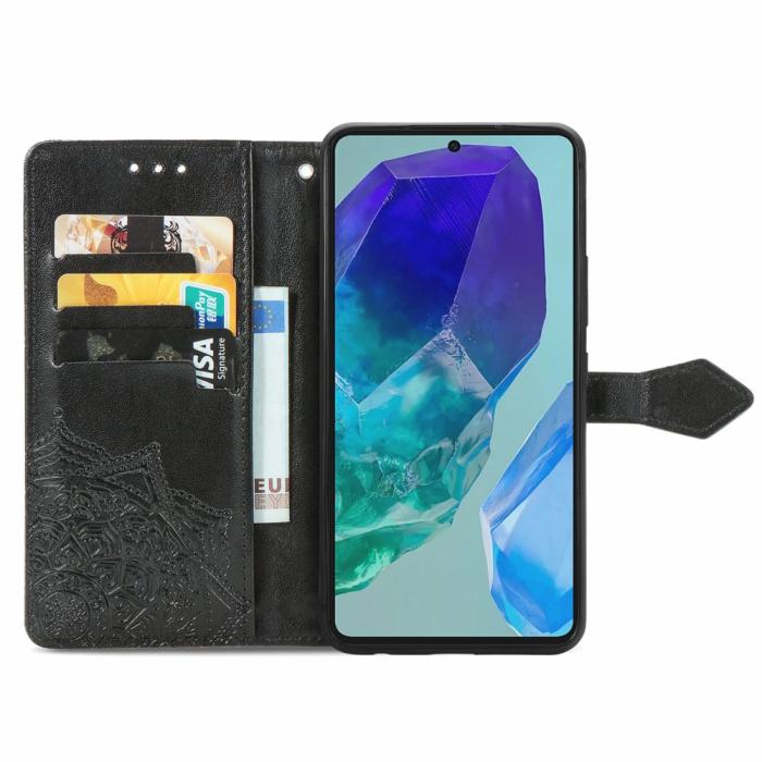Bild 2, Samsung Galaxy A16 Fodral Med Mandala Tryck Svart