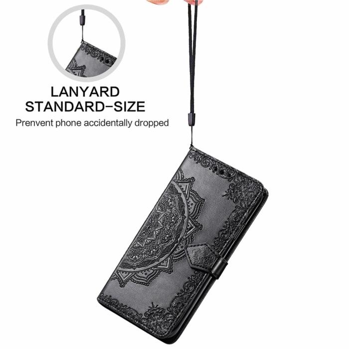 Bild 6, Samsung Galaxy A16 Fodral Med Mandala Tryck Svart