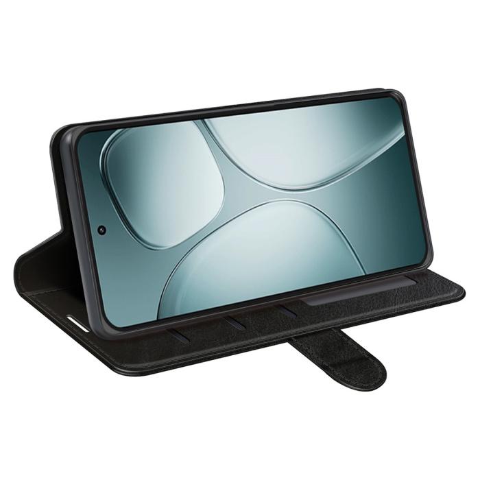 Bild 3, Xiaomi 14T Fodral Crazy Horse Läder Svart