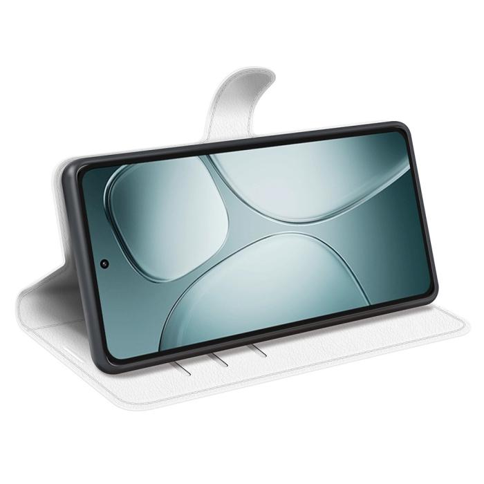 Bild 3, Xiaomi 14T Fodral Litchi Läder Vit
