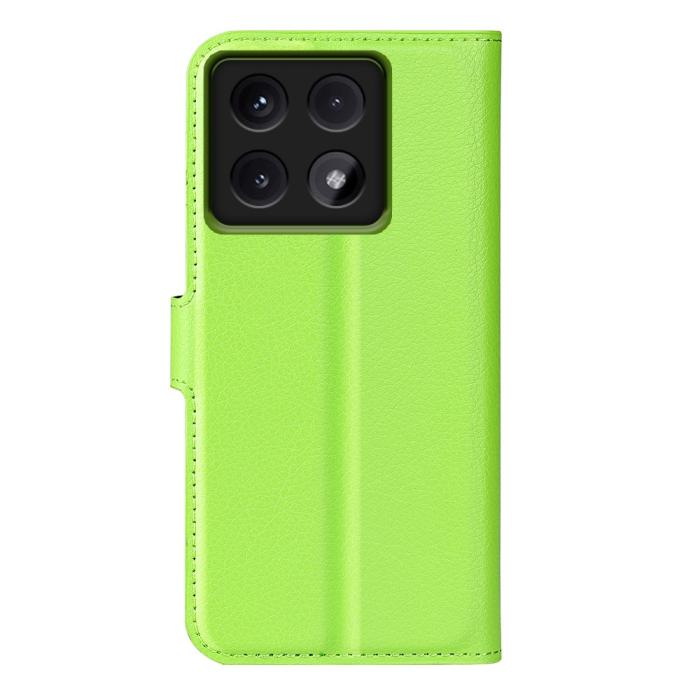 Bild 6, Xiaomi 14T Fodral Litchi Läder Grön