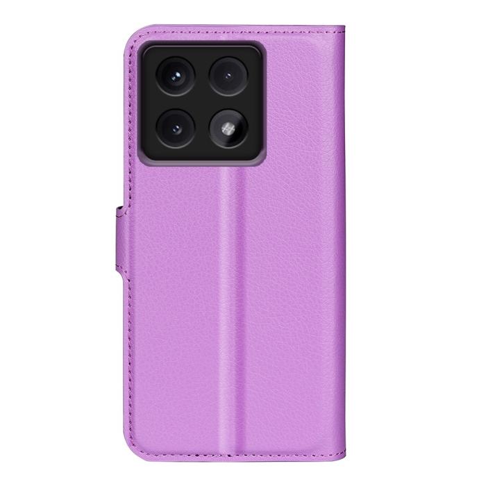 Bild 6, Xiaomi 14T Fodral Litchi Läder Lila