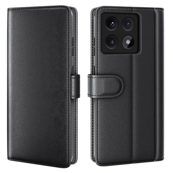 Bild 1, Xiaomi 14T Pro Fodral Premium Äkta Läder Svart