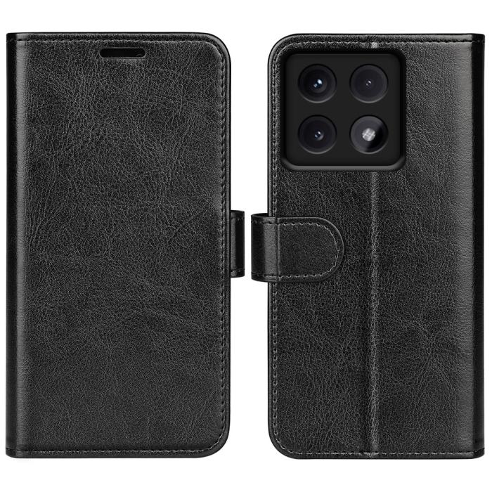 Bild 1, Xiaomi 14T Pro Fodral Crazy Horse Läder Svart