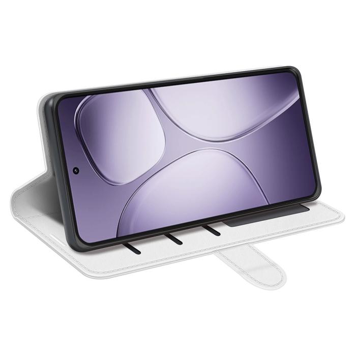 Bild 3, Xiaomi 14T Pro Fodral Crazy Horse Läder Vit