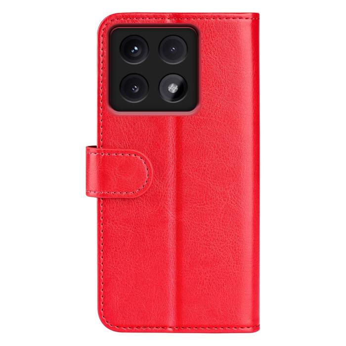 Bild 6, Xiaomi 14T Pro Fodral Crazy Horse Läder Röd