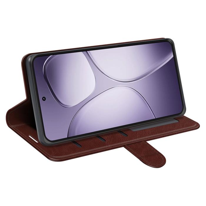 Bild 3, Xiaomi 14T Pro Fodral Crazy Horse Läder Brun