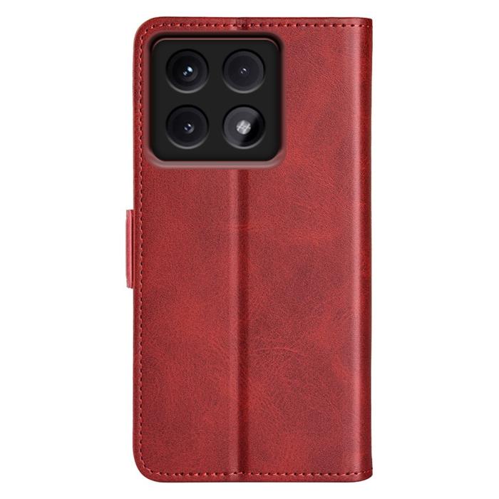 Bild 6, Xiaomi 14T Pro Plånboksfodral Läder Röd