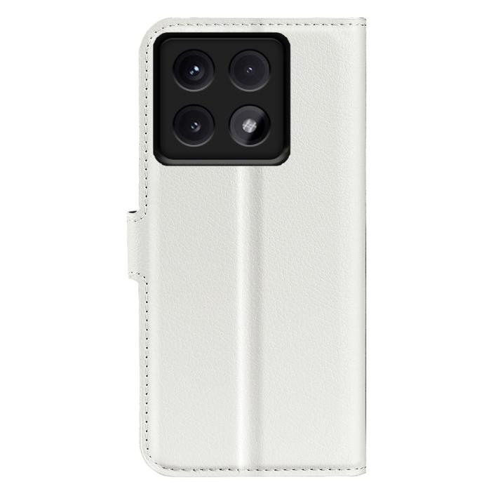 Bild 6, Xiaomi 14T Pro Fodral Litchi Läder Vit