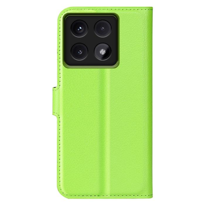Bild 6, Xiaomi 14T Pro Fodral Litchi Läder Grön