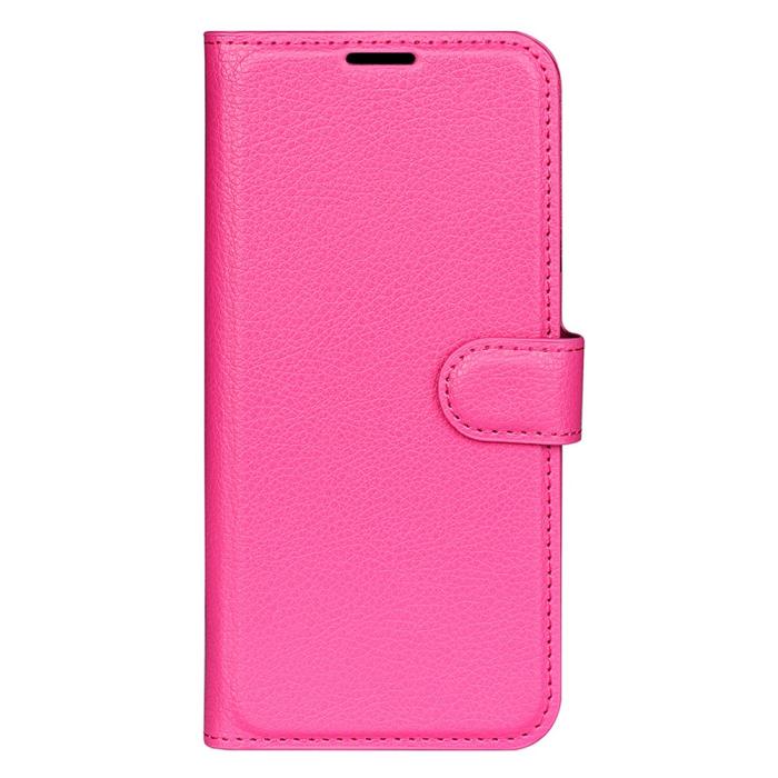 Bild 5, Xiaomi 14T Pro Fodral Litchi Läder Rosa