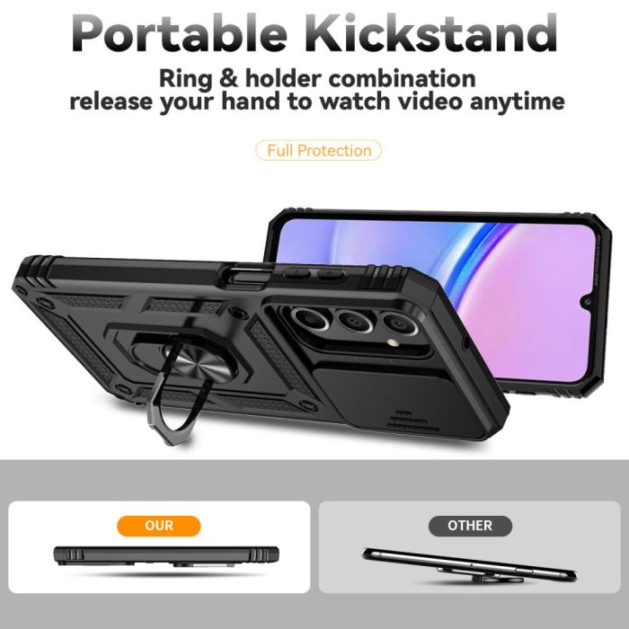 Bild 3, Samsung Galaxy A16 Skal CamShield Ring Hybrid Svart