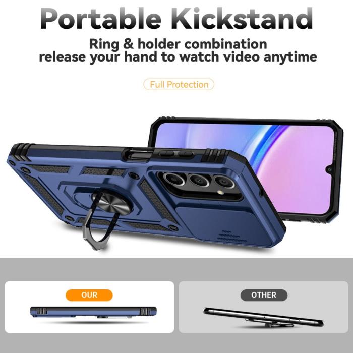 Bild 3, Samsung Galaxy A16 Skal CamShield Ring Hybrid Blå