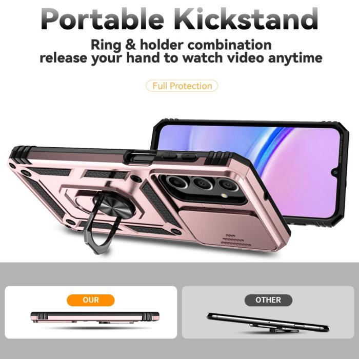 Bild 3, Samsung Galaxy A16 Skal CamShield Ring Hybrid Roséguld