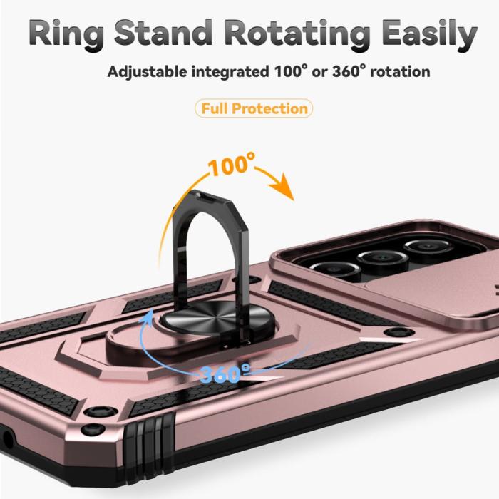 Bild 4, Samsung Galaxy A16 Skal CamShield Ring Hybrid Roséguld