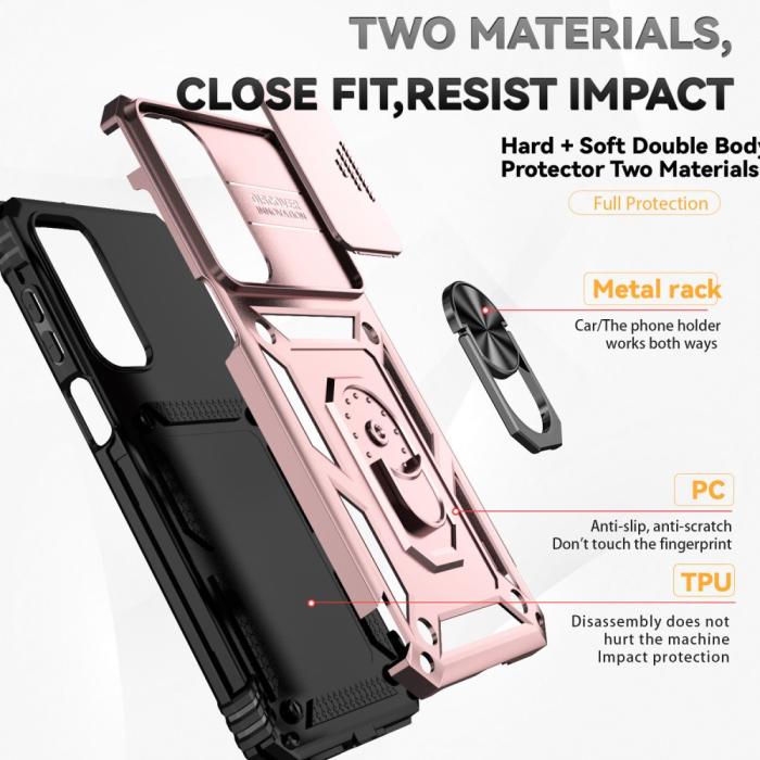 Bild 5, Samsung Galaxy A16 Skal CamShield Ring Hybrid Roséguld