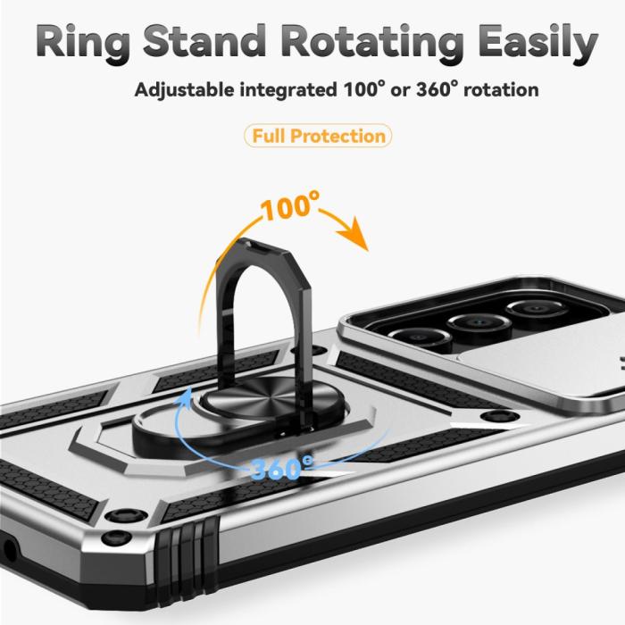 Bild 4, Samsung Galaxy A16 Skal CamShield Ring Hybrid Silver