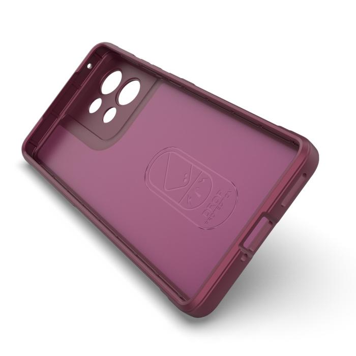 Bild 3, Motorola Edge 50 Skal Magic Shield Vinröd