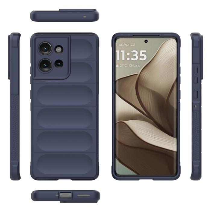 Bild 3, Motorola Edge 50 Skal Magic Shield Mörk Blå