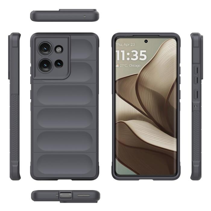 Bild 2, Motorola Edge 50 Skal Magic Shield Grå