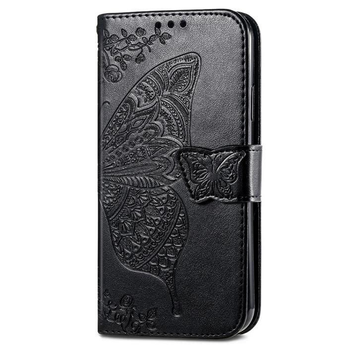 Bild 5, Xiaomi 14T Fodral Med Fjäril Tryck Svart
