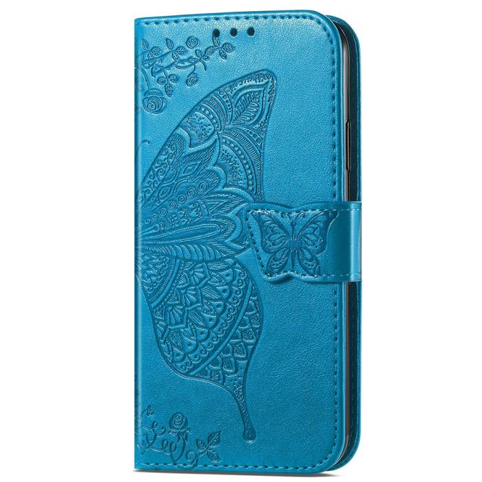 Bild 5, Xiaomi 14T Fodral Med Fjäril Tryck Blå