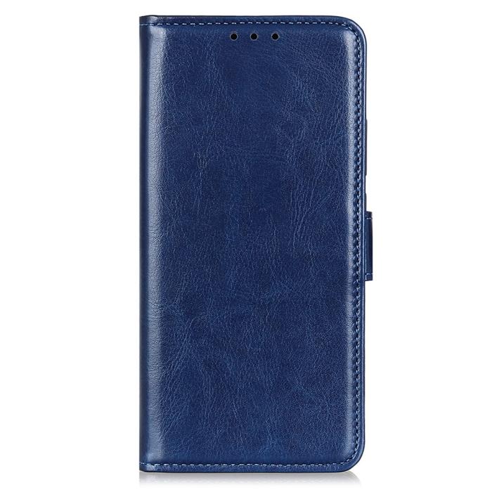 Bild 5, Xiaomi Redmi 14C Plånboksfodral Crazy Horse Läder Blå