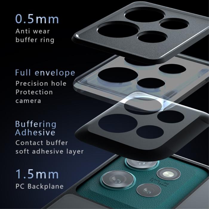 Bild 5, Motorola Edge 50 Skal Hybrid Transparent / Svart