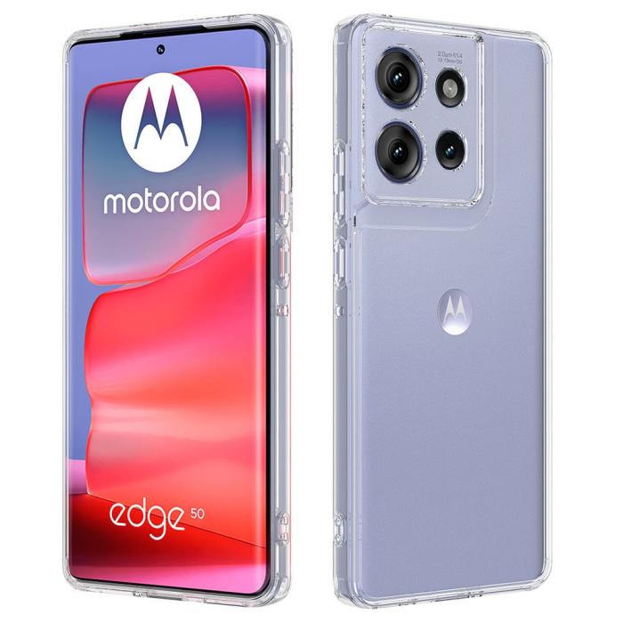 Bild 2, Motorola Edge 50 Skal TPU / Akryl Shockproof Transparent