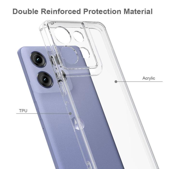 Bild 6, Motorola Edge 50 Skal TPU / Akryl Shockproof Transparent