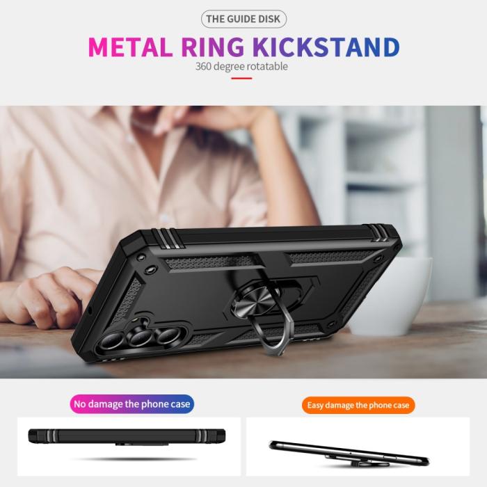 Bild 3, Samsung Galaxy A16 Skal Shockproof Hybrid Ring Svart