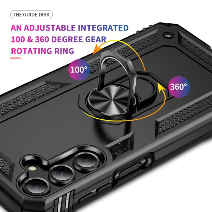 Bild 4, Samsung Galaxy A16 Skal Shockproof Hybrid Ring Svart