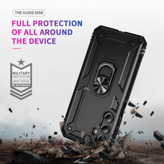 Bild 6, Samsung Galaxy A16 Skal Shockproof Hybrid Ring Svart