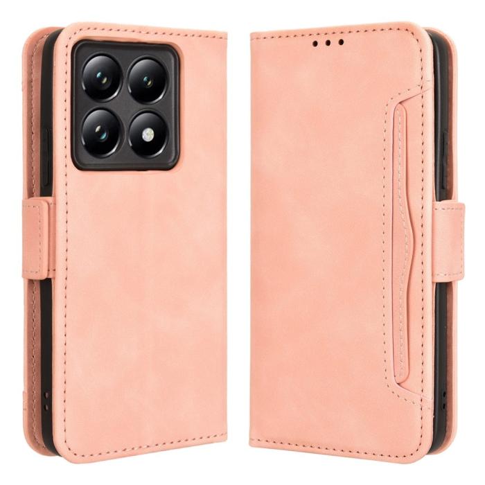Bild 1, Xiaomi 14T Fodral Med Avtagbart Kortfodral Rosa