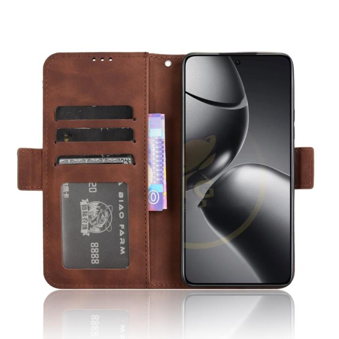 Bild 3, Xiaomi 14T Fodral Med Avtagbart Kortfodral Brun