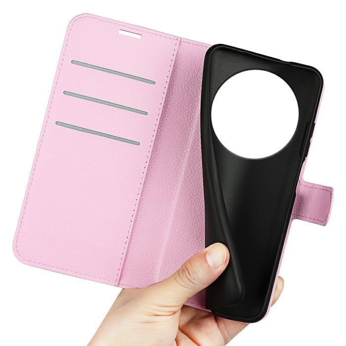 Bild 4, Xiaomi Redmi 14C Fodral Litchi Läder Ljus Rosa