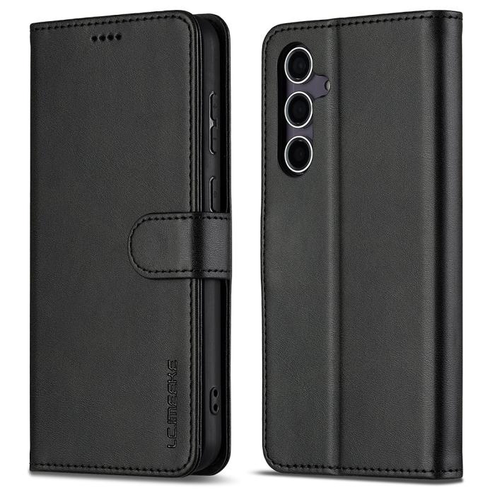 Bild 1, LC.IMEEKE Samsung Galaxy A16 Fodral Läder Svart