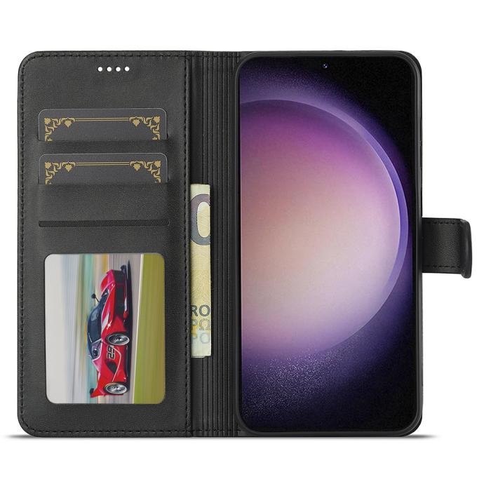 Bild 2, LC.IMEEKE Samsung Galaxy A16 Fodral Läder Svart