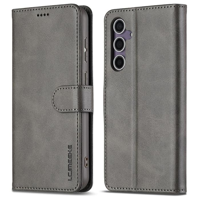 Bild 1, LC.IMEEKE Samsung Galaxy A16 Fodral Läder Grå