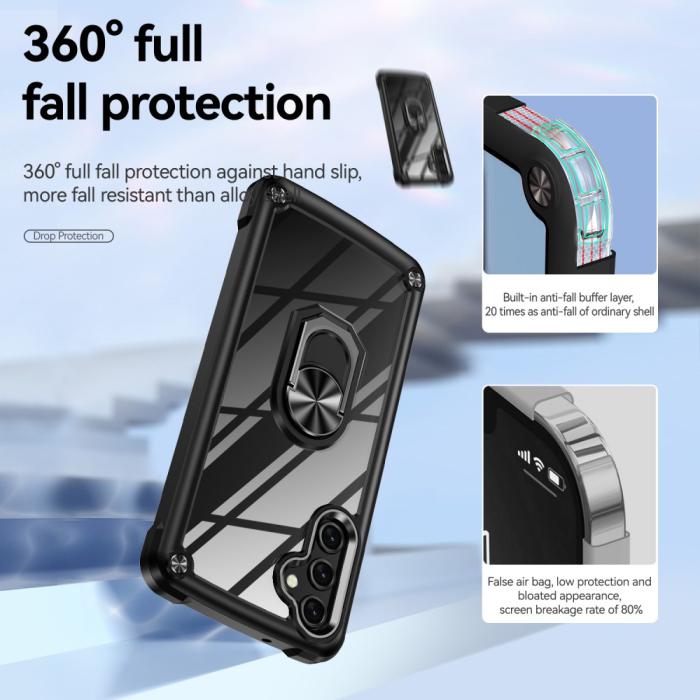 Bild 3, Samsung Galaxy A16 Skal Shockproof Ring Hybrid Svart