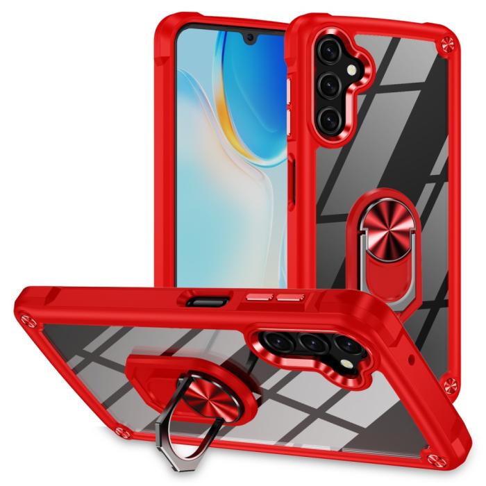 Bild 1, Samsung Galaxy A16 Skal Shockproof Ring Hybrid Röd