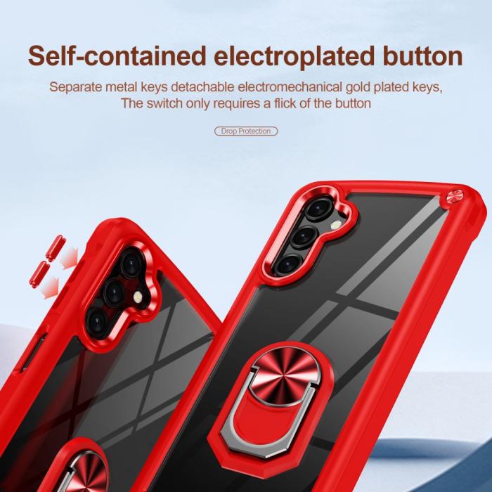 Bild 4, Samsung Galaxy A16 Skal Shockproof Ring Hybrid Röd