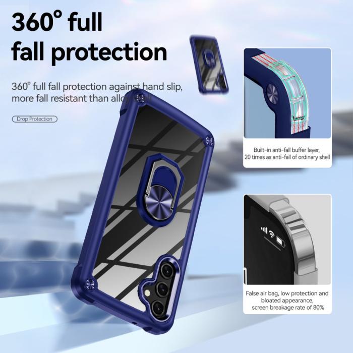 Bild 3, Samsung Galaxy A16 Skal Shockproof Ring Hybrid Blå