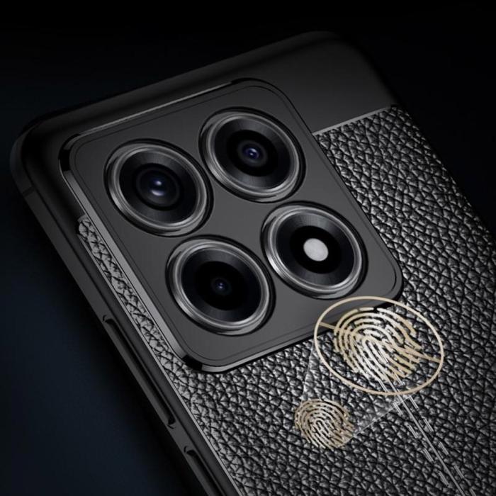 Bild 5, Xiaomi 14T Skal Litchi Textur Svart