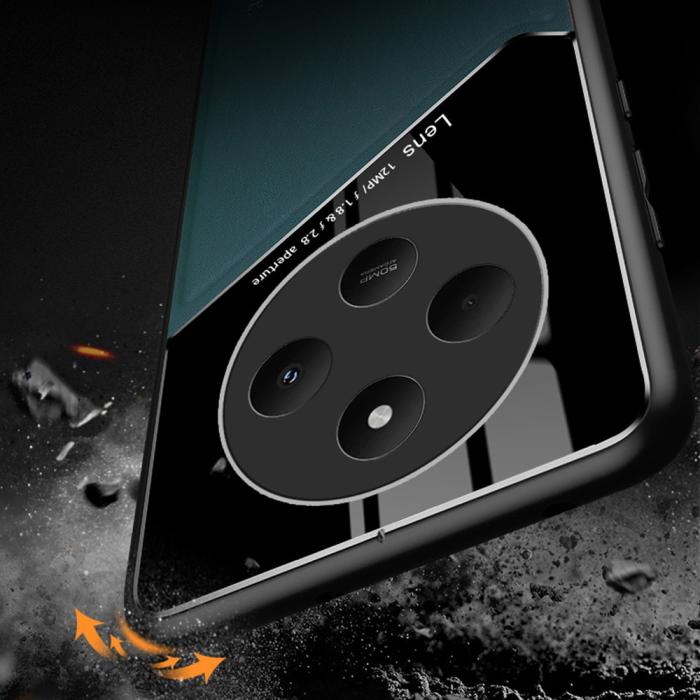 Bild 6, Xiaomi Redmi 14C Skal Med Inbyggd Magnetplatta Läder Orange